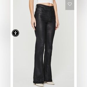 AG Denim ALEXXIS BOOT IN COATED SUPER BLACK